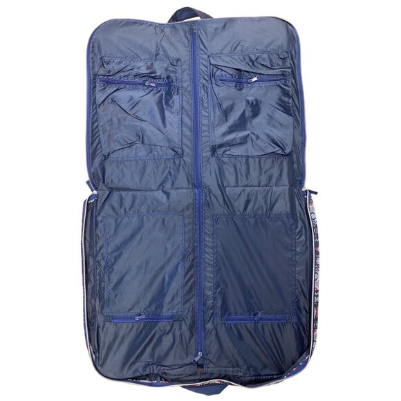 Aztec Print Fabric Garment Bag With Metal Hanger Travel Organizer With Multiple - Picture 3 of 5